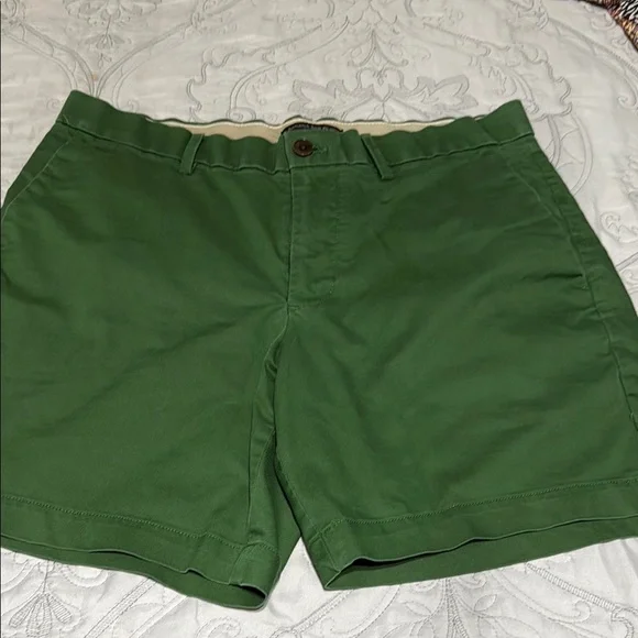 Banana Republic Green Flat Front Shorts - Picture 1 of 3
